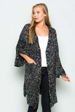 Open Long Slit Heavy Sweater C ...